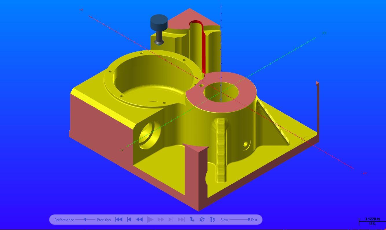 After machining from solid block