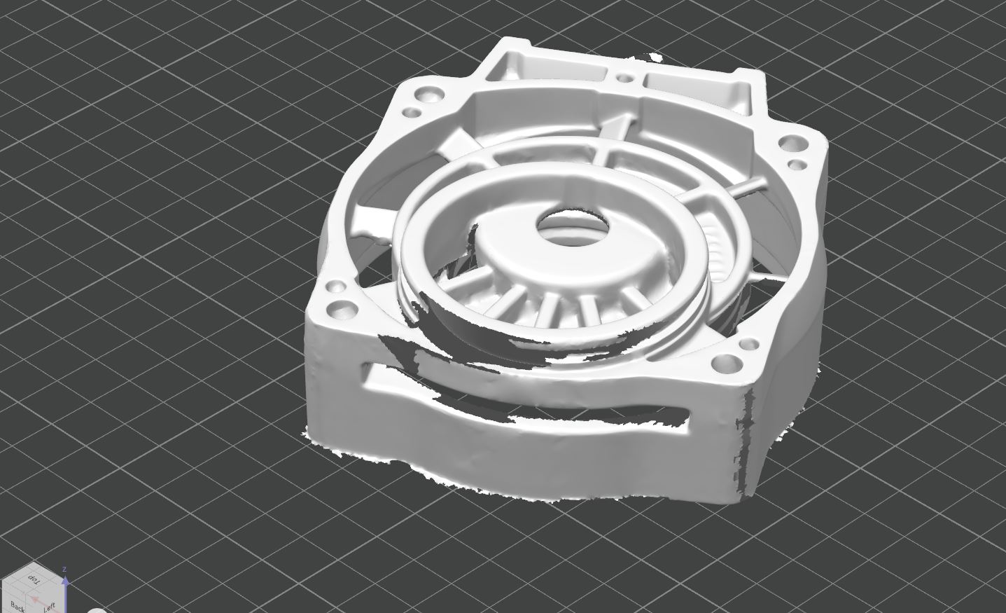 Motor Housing Scan Mesh 1