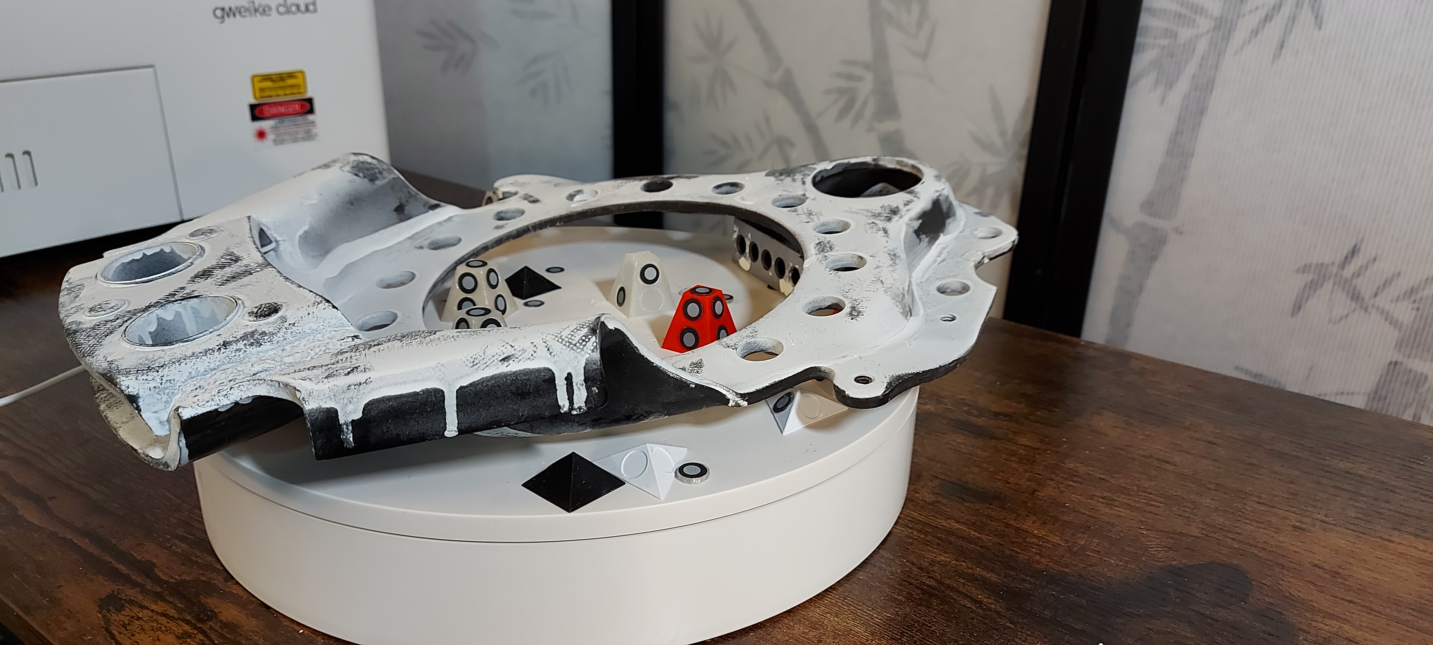 Spider Plate During 3D Scan